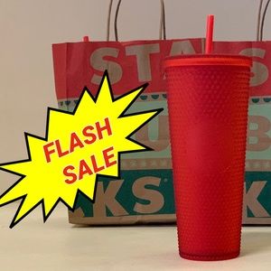 Starbucks Red Matte Studded Tumbler 24 oz cup